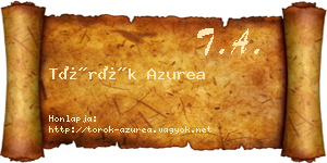 Török Azurea névjegykártya